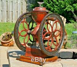 1873 Very Rare Antique Large Enterprise Coffee Mill Grinder
