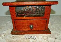 1880's Arcade Imperial No. 147 Coffee MILL Original Box Grinder Antique