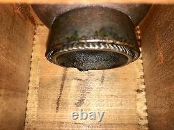 1883 Patented Antique American PARKER'S NATIONAL No. 301 Wood Coffee Mill/Grinder