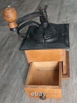 1910s Odd Antique Coffee Grinder Top Made by Imperial Arcade Bottom German Made
