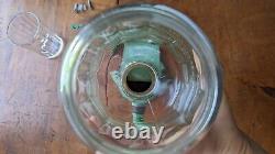 1930's Arcade Crystal No 4 Coffee Burr Grinder Mint Green Wall Mount Antique