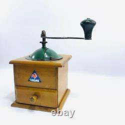 1930s Vintage Coffee Grinder Mill Hand Handmade Coulaux Wooden French Rare