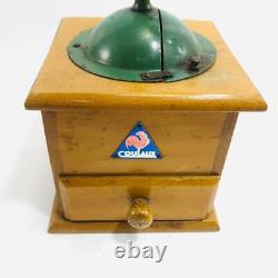 1930s Vintage Coffee Grinder Mill Hand Handmade Coulaux Wooden French Rare