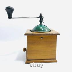 1930s Vintage Coffee Grinder Mill Hand Handmade Coulaux Wooden French Rare