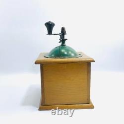 1930s Vintage Coffee Grinder Mill Hand Handmade Coulaux Wooden French Rare