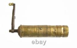 19c. Antique Ottoman Brass Coffee MILL Grinder Tughra Seal