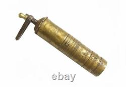 19c. Antique Ottoman Brass Coffee MILL Grinder Tughra Seal