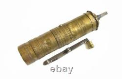 19c. Antique Ottoman Brass Coffee MILL Grinder Tughra Seal