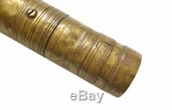 19c. Antique Ottoman Brass Coffee MILL Grinder Tughra Seal