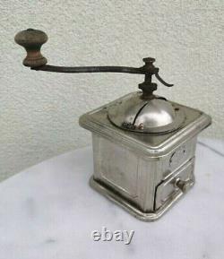 19th Antique Old Metal Coffee Mill / Grinder By Fabrik Marke Made in Germany