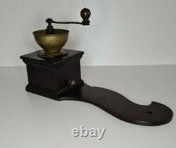 19th Century AUSTRIAN DOVE TAIL LONG BOARD WALL HANGING COFFEE GRINDER