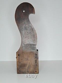 19th Century AUSTRIAN DOVE TAIL LONG BOARD WALL HANGING COFFEE GRINDER