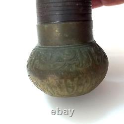 19th Century Antique Ottoman Brass Pepper Coffee Grinder /Islamic inscriptions