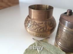19th Century Antique Spices&coffee Grinder Arabic Islamic inscriptions In the Ot
