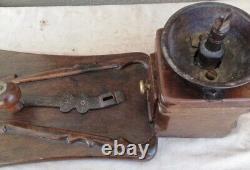 19th Ottoman Turkish Huge Wooden Coffee Grinder Bowl Housing Home Decor Rare