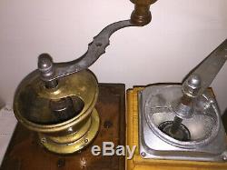 4 Molino de café de firmas JAVA, HAHA HARHAUS, SPECIAL. Antique Coffee grinder