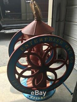 ANTIQUE 1800's ENTERPRISE NO. 14 CAST IRON COFFEE GRINDER COFFEE MILL WORKS