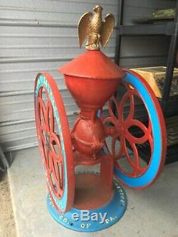 ANTIQUE 1800's ENTERPRISE NO. 14 CAST IRON COFFEE GRINDER COFFEE MILL WORKS