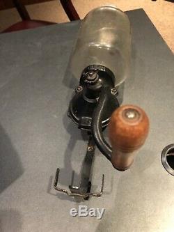 ANTIQUE ARCADE CRYSTAL NO. 3 CAST IRON COFFEE GRINDER Complete! Mint