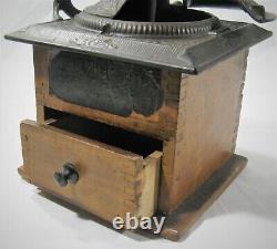 ANTIQUE ARCADE IMPERIAL MILL #705 3/19/1889 COFFEE MILL DRAWER withMETAL KNOB