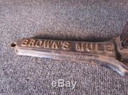 ANTIQUE BROWN'S MULE TOBACCO CUTTER made by ENTERPRISE COFFEE GRINDER Co, PHILA