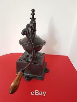 ANTIQUE CAST IRON BIG COFFEE GRINDER PEUGEOT A1 EARLY 1900's FRANCE