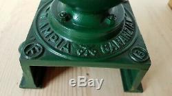 ANTIQUE CAST IRON COFFEE GRINDER AMPIA GARANZIA FB 0 ITALY 1900's HOME USE