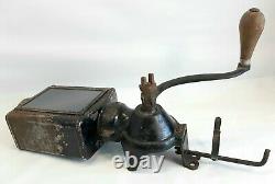 ANTIQUE EARLY 1900s N. C. R. A. WALL MOUNT COFFEE GRINDER FOR PARTS / RESTORATION