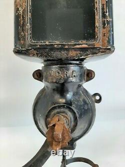 ANTIQUE EARLY 1900s N. C. R. A. WALL MOUNT COFFEE GRINDER FOR PARTS / RESTORATION
