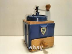 ANTIQUE FRENCH COFFEE GRINDER PEUGEOT 50's / ORIGINAL PAINTING