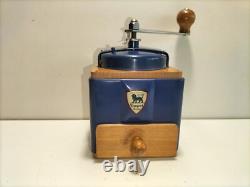 ANTIQUE FRENCH COFFEE GRINDER PEUGEOT 50's / ORIGINAL PAINTING