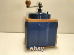 ANTIQUE FRENCH COFFEE GRINDER PEUGEOT 50's / ORIGINAL PAINTING