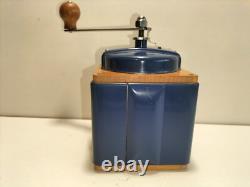 ANTIQUE FRENCH COFFEE GRINDER PEUGEOT 50's / ORIGINAL PAINTING