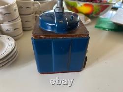 ANTIQUE FRENCH COFFEE GRINDER PEUGEOT 50's / ORIGINAL PAINTING