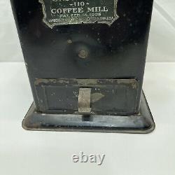 ANTIQUE LANDERS FRARY & CLARK LF&C UNIVERSAL COFFEE GRINDER No. 110 Tin Complete