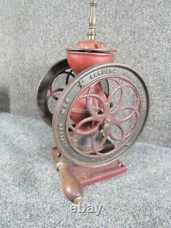 ANTIQUE LANDERS FRARY & CLARK miniature CAST IRON COFFEE GRINDER