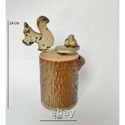 ANTIQUE Squirrel-Shaped LIEHA COFFEE MILL COFFEE GRINDER RARE COLLECTABLES