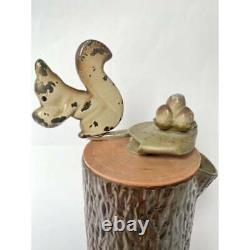 ANTIQUE Squirrel-Shaped LIEHA COFFEE MILL COFFEE GRINDER RARE COLLECTABLES