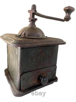 ANTIQUE TITAN METAL COFFEE GRINDER, made in ex Yugoslavia
