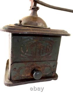 ANTIQUE TITAN METAL COFFEE GRINDER, made in ex Yugoslavia