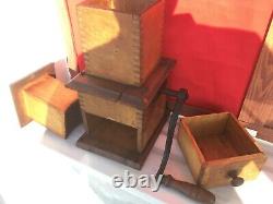 ANTIQUE VINTAGE GRINDER MILL GERMAN COFFEE GRAIN SEED SPICES FRUITS L-No. 2 WORKS