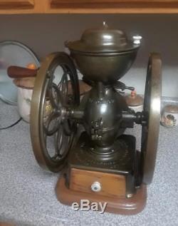 ANTIQUE ca 1875 Two Wheel ENTERPRISE No 5 COFFEE MILL GRINDER Restored Superb