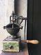 ANTIQUE vintage PEUGEOT COFFEE GRINDER No1 french mid 19c coffee house culture
