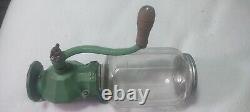 ARCADE COFFEE GRINDER Green #4 Original Paint A+