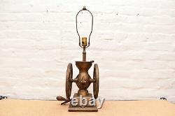 ATQ Coffee Grinder Mill ENTERPRISE PHILADELPHIA DOUBLE WHEEL TABLE LAMP LIGHT