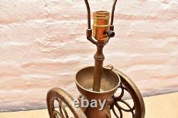 ATQ Coffee Grinder Mill ENTERPRISE PHILADELPHIA DOUBLE WHEEL TABLE LAMP LIGHT