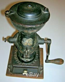 American Antique Enterprise No. 1 Cast Iron Coffee Grinder Mill 19th Century EXC