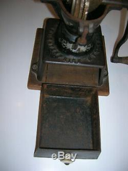 American Antique Enterprise No. 1 Cast Iron Coffee Grinder Mill 19th Century EXC