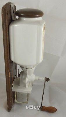 Antik Wand Kaffeemühle Art Deco Spritzdekor antique wall coffee grinder