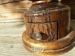 Antique 1784 Coffee Grinder Primitive Kitchen Tool Cookware Italy Decor Cafe VTG